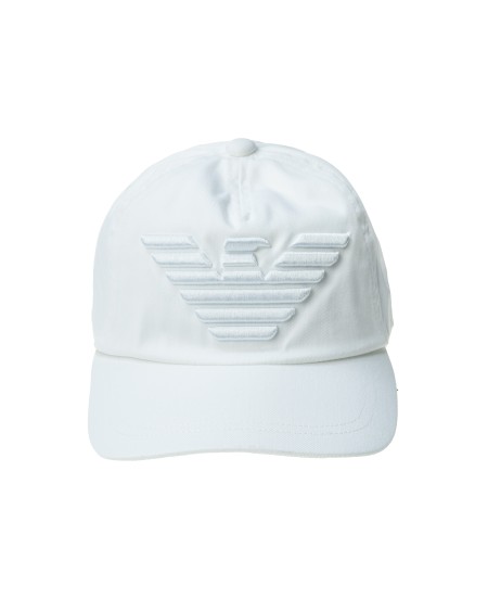 Shop EMPORIO ARMANI  Cappello: Emporio Armani cappello baseball con macro logo aquila ricamato.
Chiusura regolabile.
Composizione: 100% cotone.. 627522 CC995-00010